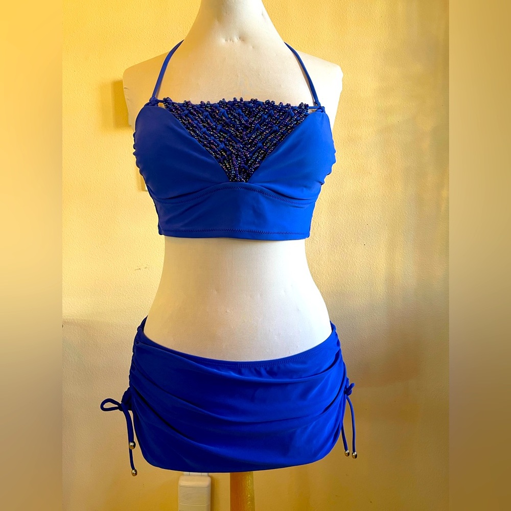 2-pc Bright Electric Blue Swimsuit/Bikini/Bathing Suit